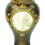 16.25" Tall Polyresin Decorative Vase, Gold Leaves and Greek Accent B072115818