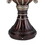 17.5" Tall" Delicata" Urn-Shaped Decorative Vase, Bronze with Silver Accents B072115839