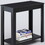 24" Tall Wooden End Table with Black finish B072115844