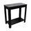 24" Tall Wooden End Table with Black finish B072115844