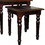 3-Piece Wooden Nesting Table Set, Dark Cherry finish B072115852