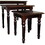 3-Piece Wooden Nesting Table Set, Dark Cherry finish B072115852