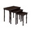 3-Piece Wooden Nesting Table Set, Dark Cherry finish B072115852