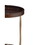 21.75" Espresso Edie Mid-Century Lipped Edge Side Table w/ Copper Legs B072115857