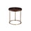 21.75" Espresso Edie Mid-Century Lipped Edge Side Table w/ Copper Legs B072115857