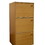 35.5" Tall 3-Tier Wooden Bookcase / Book Shelf with Doors, Natural Finish B072115887