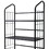 64" Tall 5-Tier Corner Metal Bookcase / Book Shelf, Black finish B072115892