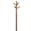 71.5" Tall Wooden Standing Coat Rack" Twist" with Natural finish B072115910