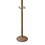 73" Tall Chrome and Wood Coat Rack, Oak finish B072115914