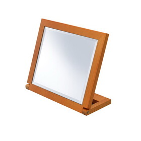 8" Tall Polyresin adjustable Make-Up Mirror, Walnut finish B072115940