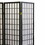 70" Tall 3-Panel Screen / Room Divider, Japanese Style with Black finish B072115956