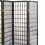 70" Tall 4-Panel Screen / Room Divider, Japanese Style with Black finish B072115957