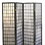 70" Tall 4-Panel Screen / Room Divider, Japanese Style with Black finish B072115957