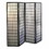 70" Tall 4-Panel Screen / Room Divider, Japanese Style with Black finish B072115957