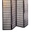 70" Tall 4-Panel Screen / Room Divider, Japanese Style with Cherry finish B072115971