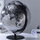 20.5" Tall-black and Silver Globe with 3D Mountain Landscape B072116019