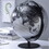 20.5" Tall-black and Silver Globe with 3D Mountain Landscape B072116019