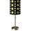 33" Tall Metal Table Lamp, Retro design with Black and Green Shade B072116055