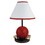 15" Tall Polyresin Accent Table Lamp, Basketball Shaped, Cone Linen Shade B072116094