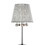 27.5" Tall Table Lamp" Dreamer", Silver and Crystal Accents, Silver Shade B072116225