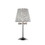 27.5" Tall Table Lamp" Dreamer", Silver and Crystal Accents, Silver Shade B072116225