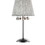 27.5" Tall Table Lamp" Dreamer", Silver and Crystal Accents, Silver Shade B072116225