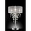 35" Tall Table Lamp"Evangelia", Silver finish and Crystal Accents, Clear Shade B072116234