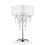 35" Tall Table Lamp"Evangelia", Silver finish and Crystal Accents, Clear Shade B072116234