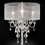 35" Tall Table Lamp"Evangelia", Silver finish and Crystal Accents, Clear Shade B072116234