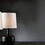 17.25" Tall"Cheru" Modern Mid-Century Touch on Table Lamp, Powder Black B072116249