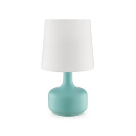 17.25" Tall"Cheru" Modern Mid-Century Touch on Table Lamp, Powder Green B072116250