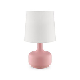 17.25" Tall"Cheru" Modern Mid-Century Touch on Table Lamp, Powder Pink B072116251