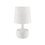 17.25" Tall"Cheru" Modern Mid-Century Touch on Table Lamp, Powder White B072116252