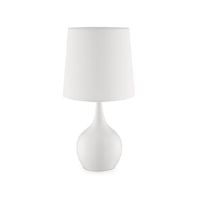 23.5" Tall"Niyor" Modern Mid-Century Touch on Table Lamp, Powder White B072116253