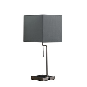 21.5-inch aston Square Table Lamp w/ Charging Station B072116300