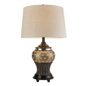 28.75 inch Gold Max Bejeweled Resin Table Lamp B072116317