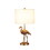 26" Matte Gold Flamingo Resin Table Lamp B072116342