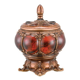 11.5" Tall Polyresin Decorative Jewelry Box, Victorian Style B072116357