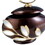 8" Tall Polyresin Decorative Jewelry Box, Brown finish, Gold and Topaz Accent B072116362