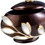 8" Tall Polyresin Decorative Jewelry Box, Brown finish, Gold and Topaz Accent B072116362