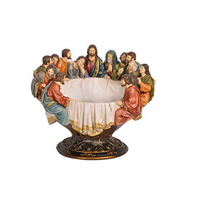 12.25" Long Polyresin Fruit Bowl, Last Supper Design B072116414