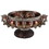 8.75" Tall" Delicata" Footed Decorative Bowl, Bronze with Silver Accents B072116428