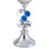 18" Tall Polyresin" Dazzle" Candleholder, Silver finish B072116545