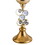 18" Tall Polyresin"Malha" Candleholder, Gold finish B072116548