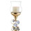 18" Tall Polyresin"Malha" Candleholder, Gold finish B072116548