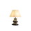 17.5" in Coastal Darya 5 Stacked Pebble Ceramic Table Lamp B072116585