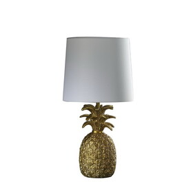 17" in Golden Brass Tropical Heahea Pineapple Table Lamp B072116610