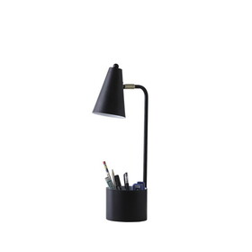 19.5" in Student Black Metal Task Desk Lamp w/ Organizer B072116612