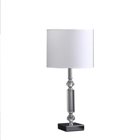 19.75" in Elon Cut Crystal Column Modern Table Lamp B072116617