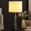 19.75" in Elon Cut Crystal Column Modern Table Lamp B072116617